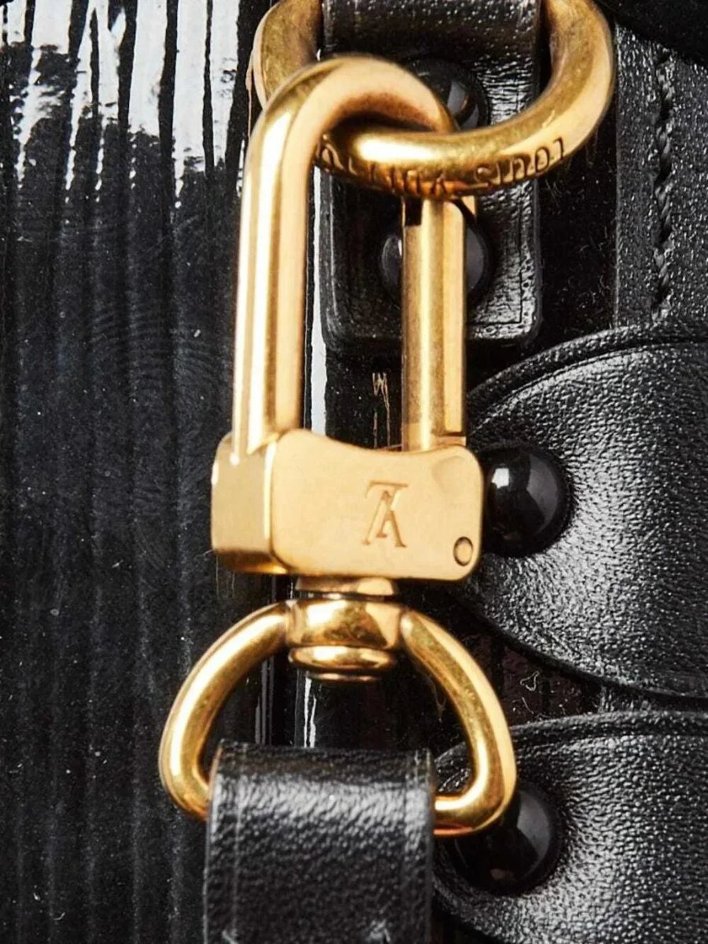 Louis Vuitton Coquelicot Epi Leather Petit Malle Bag